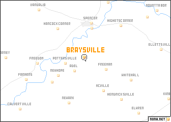 map of Braysville