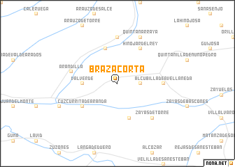 map of Brazacorta