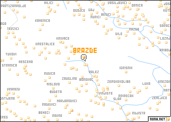 map of Brazde
