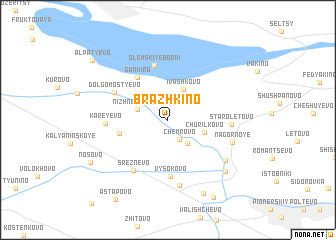 map of Brazhkino