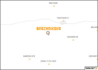 map of Brazhnikova