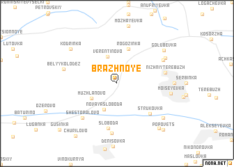 map of Brazhnoye