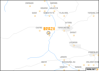 map of Brazii