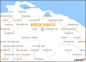 map of Brazo Chiquito