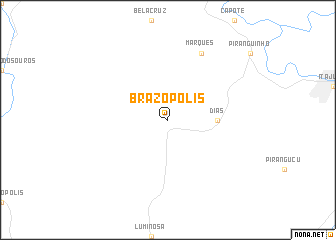 map of Brazópolis