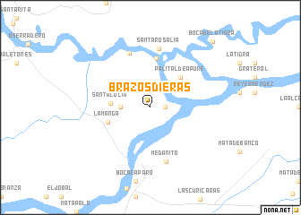 map of Brazos Dieras