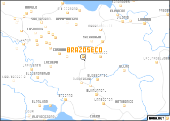 map of Brazo Seco