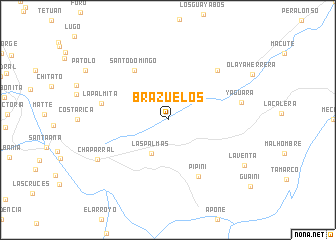 map of Brazuelos