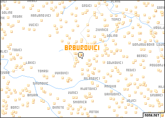 map of Brburovići