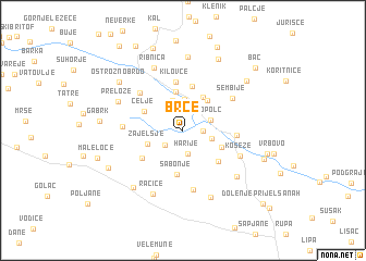 map of Brce