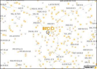 map of Brčići