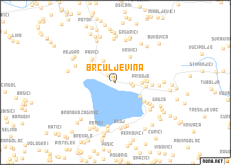 map of Brčuljevina