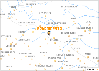 map of Brđani Cesta