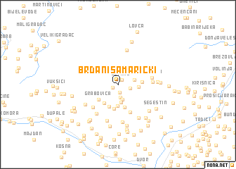 map of Brđani Šamarički