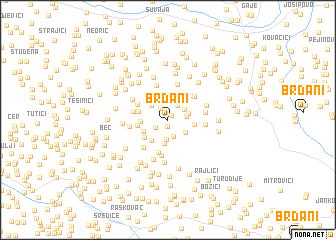 map of Brđani