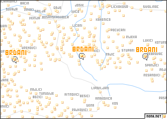 map of Brđani