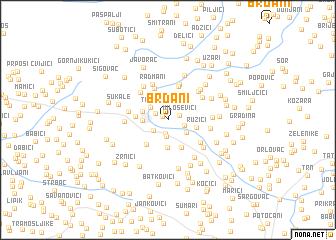 map of Brđani