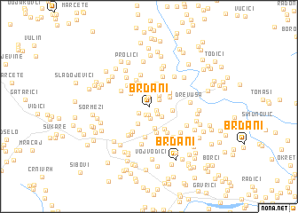 map of Brđani