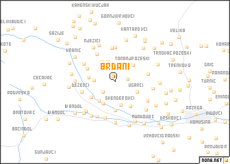 map of Brđani