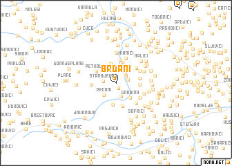 map of Brđani