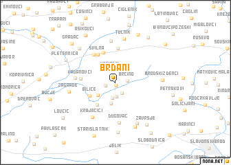 map of Brđani