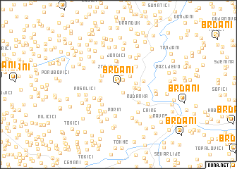 map of Brđani