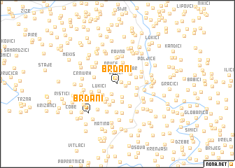 map of Brđani