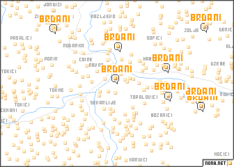 map of Brđani