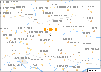 map of Brđani