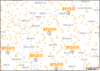 map of Brđani