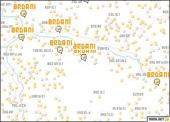 map of Brđani