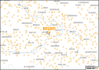 map of Brđani