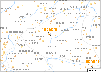 map of Brđani