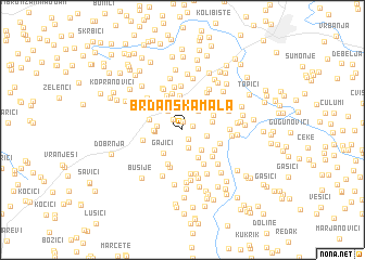 map of Brđanska Mala