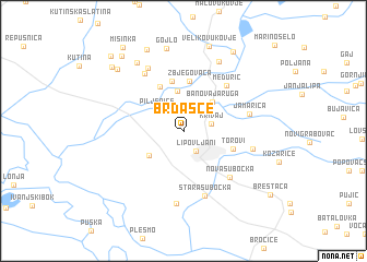 map of Brdašce