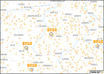 map of Brda