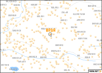 map of Brda