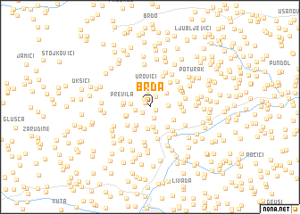 map of Brda