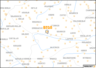 map of Brda