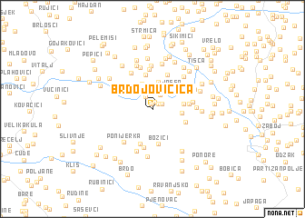 map of Brdo Jovičića