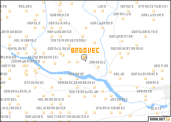 map of Brdovec