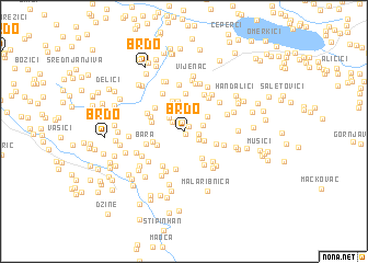 map of Brdo