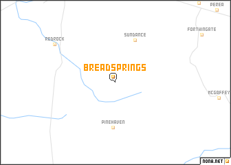 map of Bread Springs