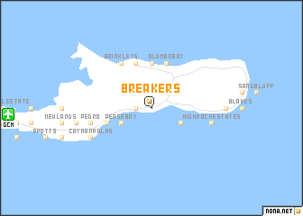 map of Breakers