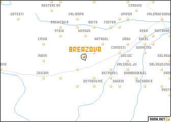 map of Breazova