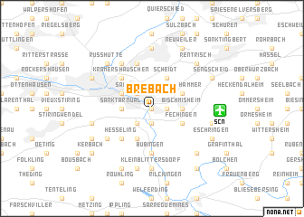 map of Brebach