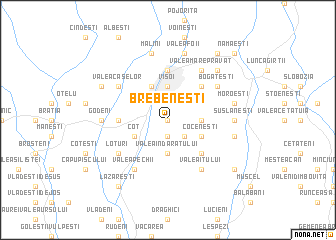 map of Brebeneşti