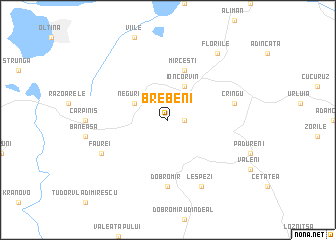map of Brebeni