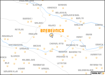 map of Brebevnica