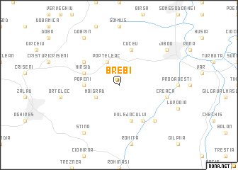 map of Brebi